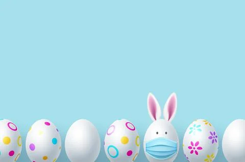 Easter coronavirus concept. Stock Illustration