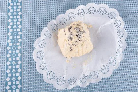 Easter cottage cheese with raisins Stock Photos