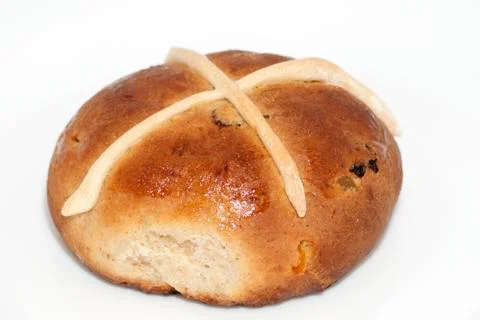 Easter cross bun Stock Photos