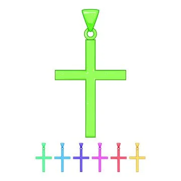 Easter cross christian cartoon vector graphic Ilustración de archivo