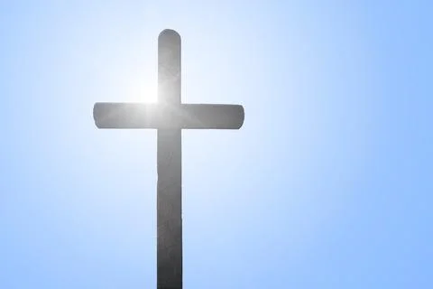 A Easter cross on the nature background Stock-Fotos