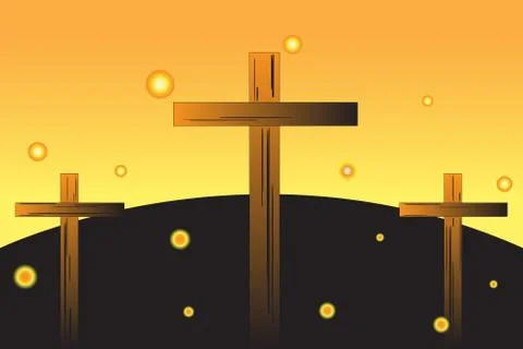 Easter crosses Stock Illustration