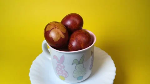 Easter Cup Turntable Spin Stock Footage 307678071