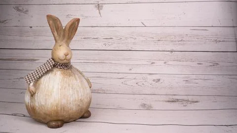 Easter cure happy rabbit Stock Photos