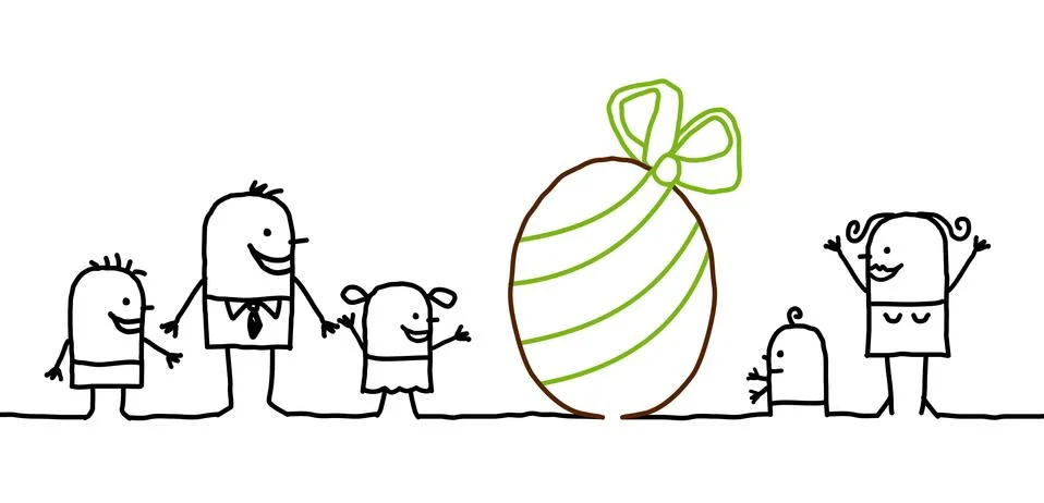 Easter day and egg Stock Illustration