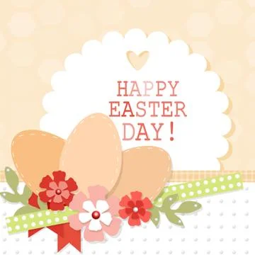 Easter day card or background Иллюстрация
