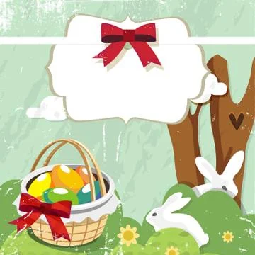 Easter day card or background Иллюстрация