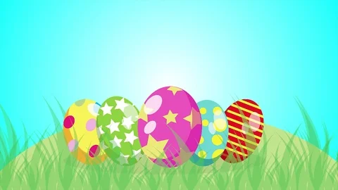 Easter day egg drop  footage Stock Footage 75943991