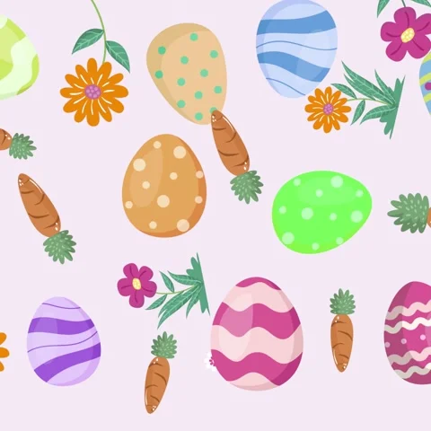 Easter day holiday background Stock Footage 302960751