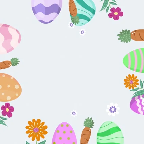 Easter day holiday background Stock Footage 302960958