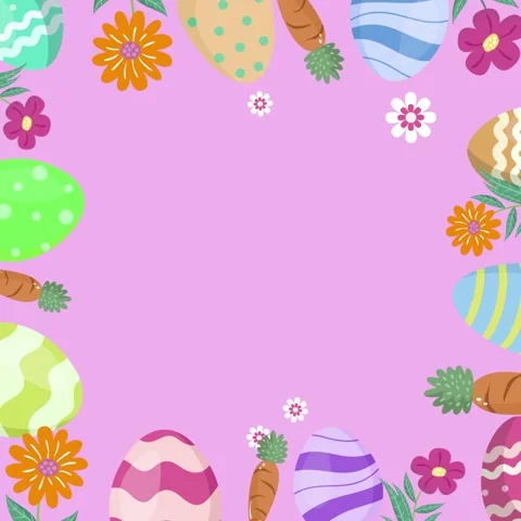 Easter day holiday background Stock Footage 302962384