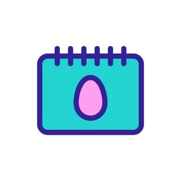 Easter Day icon vector. Isolated contour symbol illustration 스톡 일러스트