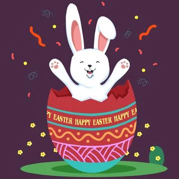 Easter Day. Vector design. New Year. Christmas. Happy Easter banner. Stock Illustration