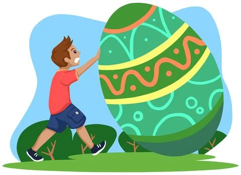 Easter Day. Vector design. New Year. Christmas. Happy Easter banner. Stock Illustration