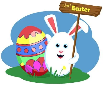 Easter Day. Vector design. New Year. Christmas. Happy Easter banner. Stock Illustration