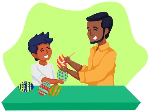 Easter Day. Vector design. New Year. Christmas. Happy Easter banner. Stock Illustration