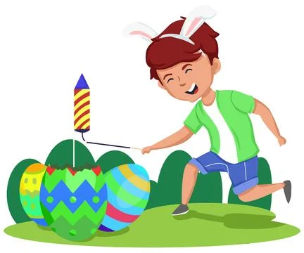 Easter Day. Vector design. New Year. Christmas. Happy Easter banner. Stock Illustration