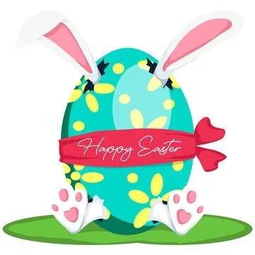 Easter Day. Vector design. New Year. Christmas. Happy Easter banner. Stock Illustration
