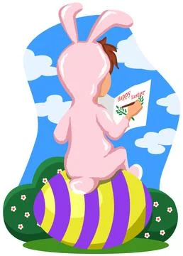 Easter Day. Vector design. New Year. Christmas. Happy Easter banner. Stock Illustration