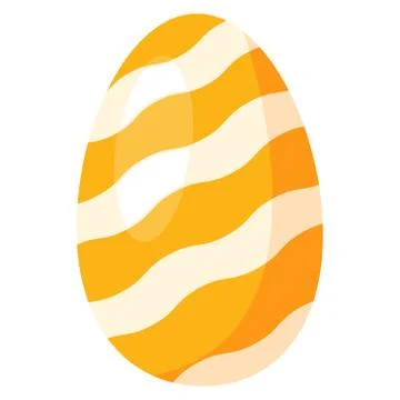 Easter decorated egg.Isolated on a white background. Ilustración de archivo