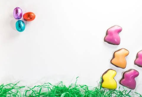 Easter decoration flat Stock Photos
