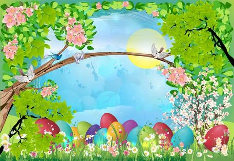 Easter decoration, Stock Illustration