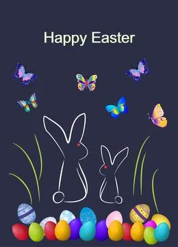 Easter decoration, 库存插图