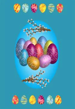 Easter decoration, Illustrazione stock