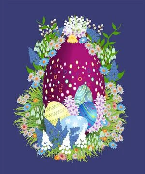 Easter decoration 스톡 일러스트