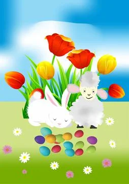 Easter decoration, Stock Illustration