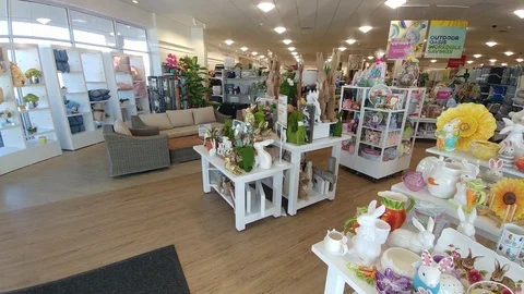 Easter Decorations - Home Goods store Stock Footage 105548430