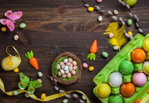 Easter decorations Stock Photos