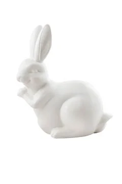 Easter decorations rabbit easter toy bunny isolated on a white background Stock Photos
