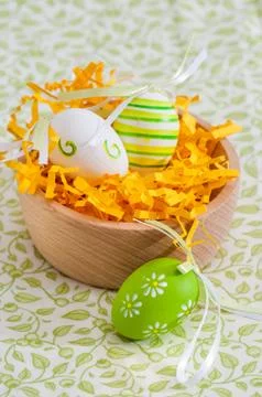 Easter decorative eggs Stock Photos