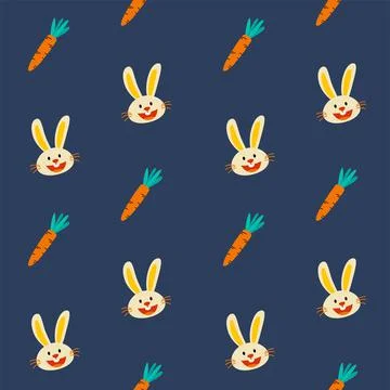 Easter decorative elements pattern seamless. Use for fabric, print, textile,  Stockillustratie
