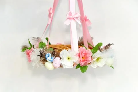 Easter decorative wreath Stock Photos