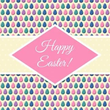 Easter design template Illustrazione stock