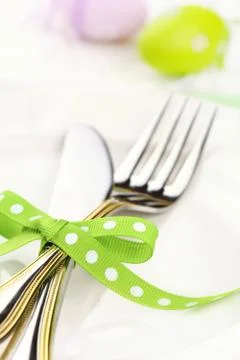 Easter dinner3 Stock Photos