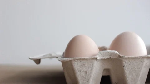 Easter DIY egg, made in bunny style. Minimal Easter concept Stock Footage 105871118