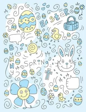 Easter Doodle Stock Illustration