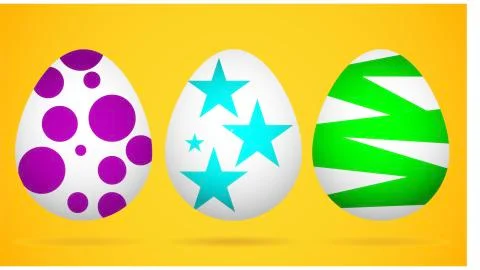 Easter, dotted egg, healthy people eating eggs, easter golden, kid easter, pa Stock Illustration