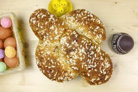 Easter dove cake Stock Photos