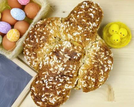 Easter dove cake Stock Photos