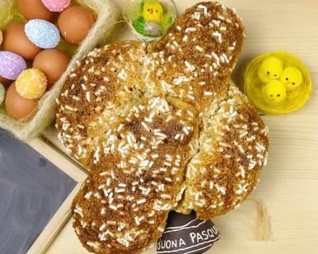 Easter dove cake Stock Photos