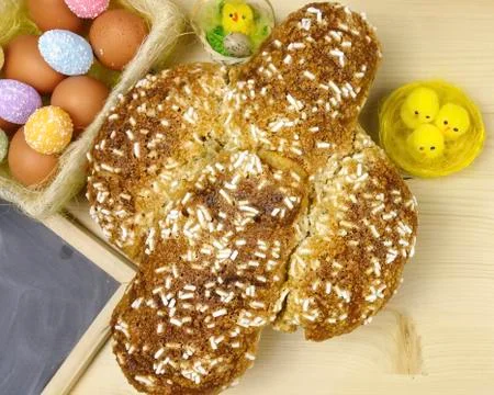Easter dove cake Stock Photos