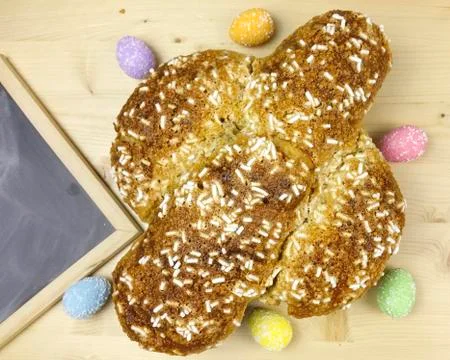 Easter dove cake Stock Photos