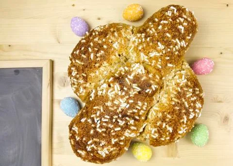 Easter dove cake Stock Photos