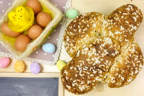 Easter dove cake Stock Photos