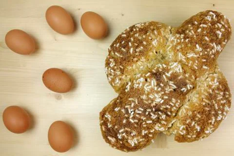 Easter dove cake Stock Photos
