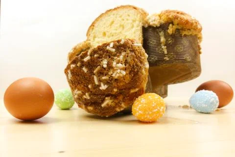 Easter dove cake Stock Photos